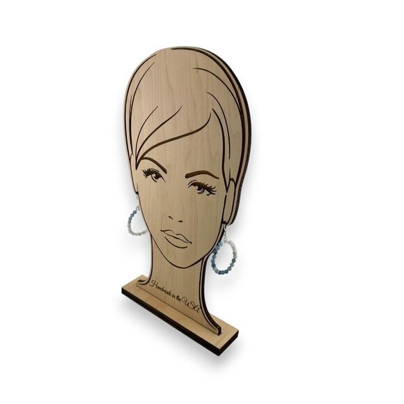 Natural Faceted Aquamarine Ombre Earrings Argentenium Silver 935 Stamped NWT - Picture 6 of 7